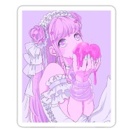 Cute Anime Pink posters & prints by Japanese & Anime - Printler-demhanvico.com.vn